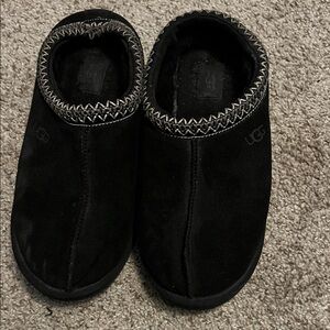 UGG Black Suede Slip-On Shoes